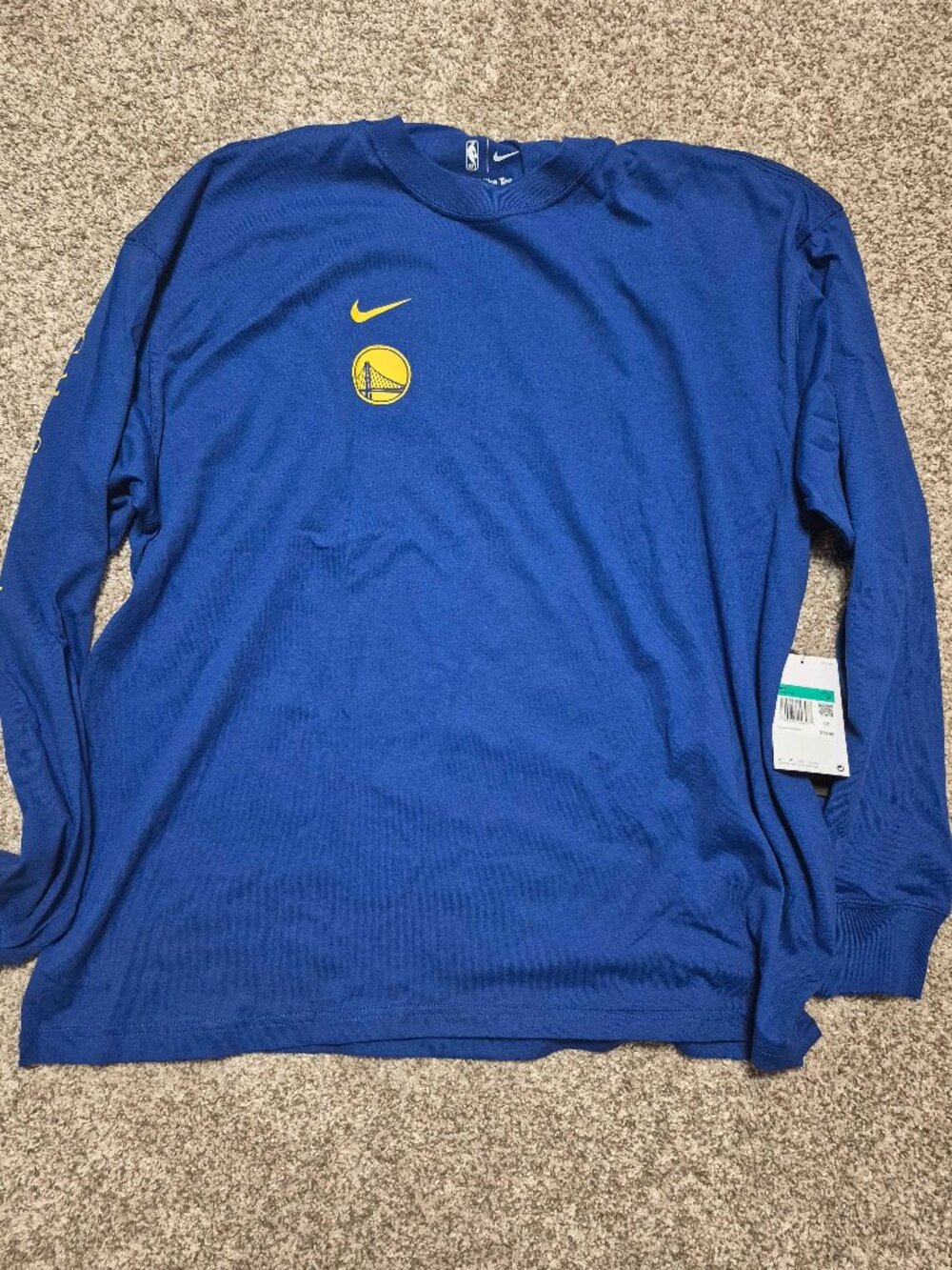 Golden State Warriors NWT Nike Long Sleeve T shirt